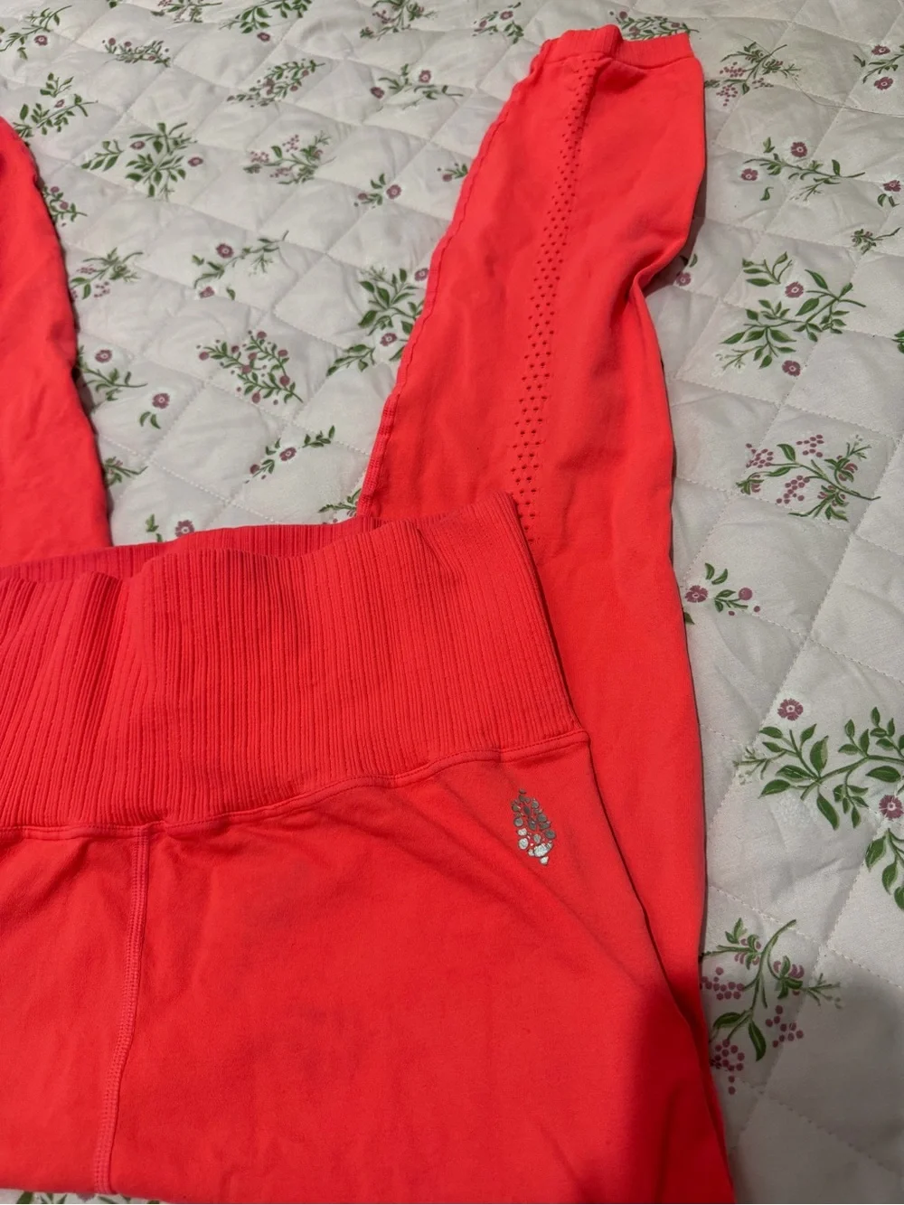 Free People coral ribbed